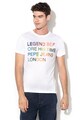 Pepe Jeans London Tricou slim fit cu imprimeu text Lewis Barbati