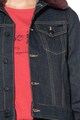 Pepe Jeans London Jacheta din denim cu garnituri cu blana sintetica Kimi Femei