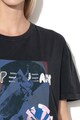 Pepe Jeans London Tricou lejer cu margele Meadow Femei