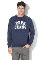Pepe Jeans London Linus normál fazonú logómintás pulóver férfi