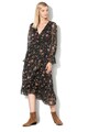 Pepe Jeans London Rochie de sifon cu decolteu cache coeur si imprimeu floral Anette Femei