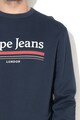 Pepe Jeans London Thomas normál fazonú pulóver logóval férfi