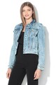 GUESS JEANS Jacheta de denim cu buzunare pe piept si margele decorative Femei