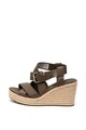 Timberland Sandale wedge tip espadrile de piele Nice Coast Femei