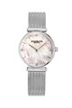 Stuhrling Ceas analog cu cadran mother of pearl si cristale Femei