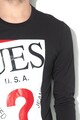 GUESS JEANS Bluza slim fit cu imprimeu logo Barbati