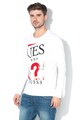 GUESS JEANS Bluza slim fit cu imprimeu logo Barbati