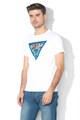 GUESS JEANS Tricou slim fit cu imprimeu logo cauciucat Barbati