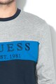 GUESS JEANS Normál fazonú pulóver logóval férfi