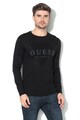 GUESS JEANS Pulover tricotat fin, din amestec de lana Barbati