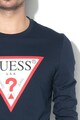 GUESS JEANS Вталена блуза с лого Мъже