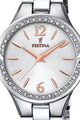 Festina Часовник от неръждаема стомана и кристали Жени