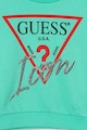 GUESS JEANS Crop pulóver strasszköves rátétekkel Lány