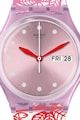 Swatch Часовник с каишка с флорална щампа Жени