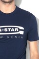 G-Star RAW Tricou slim fit din bumbac organic cu imprimeu logo Barbati