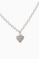 NEXT 925 Sterling ezüst nyaklánc szív alakú medállal női