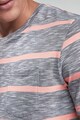NEXT Csíkos póló zsebbel a mellrészen férfi