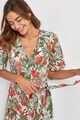 NEXT Rochie cu nasturi, imprimeu floral si cordon in talie Femei