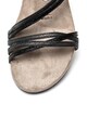 Tamaris Sandale de piele ecologica cu barete multiple si insertii stralucitoare Femei