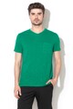 Selected Homme Tricou din amestec de in, cu buzunar pe piept Barbati