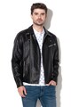 Jack & Jones Jacheta biker de piele ecologica Cam Barbati