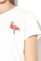 JdY Tricou lejer cu imprimeu grafic Flamingo Femei