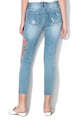 Only Blugi skinny cu broderie florala Carmen Femei