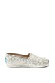 TOMS Pantofi slip-on cu particule straucitoare si strat exterior de dantela Classic Fete