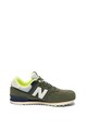 New Balance 574 nyersbőr sneaker textilrészletekkel Lány