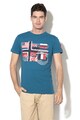 Geographical Norway Joflag logómintás póló hímzéssel férfi