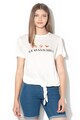 Vero Moda Tricou cu prindere in talie si imprimeu grafic Femei