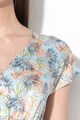 Vero Moda Charlee trópusi mintás V-nyakú ruha női