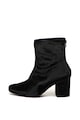 Free People Botine de catifea cu toc masiv Cecile Femei