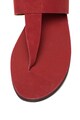 Free People Papuci flip-flop de piele nabuc Femei