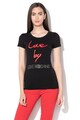 Love Moschino Tricou cu broderie logo Femei