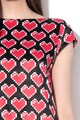 Love Moschino Szívmintás egyenes fazonú ruha női