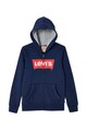 Levi's Kids Logómintás kapucnis cipzáros pulóver Fiú