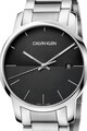 CALVIN KLEIN Овален часовник с метална верижка Мъже