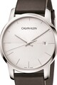 CALVIN KLEIN Ceas rotund cu o curea de piele Barbati