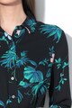 Banana Republic Rochie tip camasa cu imprimeu floral si croiala evazata Femei