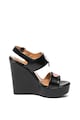 Love Moschino Sandale wedge de piele ecologica Femei