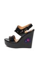 Love Moschino Sandale wedge de piele ecologica Femei