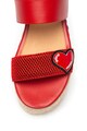 Love Moschino Sandale wedge de piele ecologica Femei