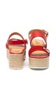 Love Moschino Sandale wedge de piele ecologica Femei