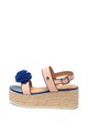 Love Moschino Sandale flatform de piele cu ciucure de piele ecologica Femei