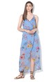 Vero Moda Rochie maxi cu decolteu cache-coeur si model floral Wonda Femei