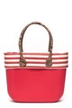 O bag Shopper fazonú táska csíkos részletekkel női