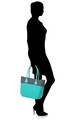 O bag Geanta shopper cu logo stantat Femei