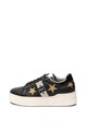 Blauer Pantofi sport flatform de piele cu particule stralucitoare Madeline Femei