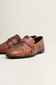 Mango Pantofi loafer cu aspect de piele de sarpe Cosmo Femei